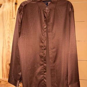 Elegant Brown Dress Shirt for Men